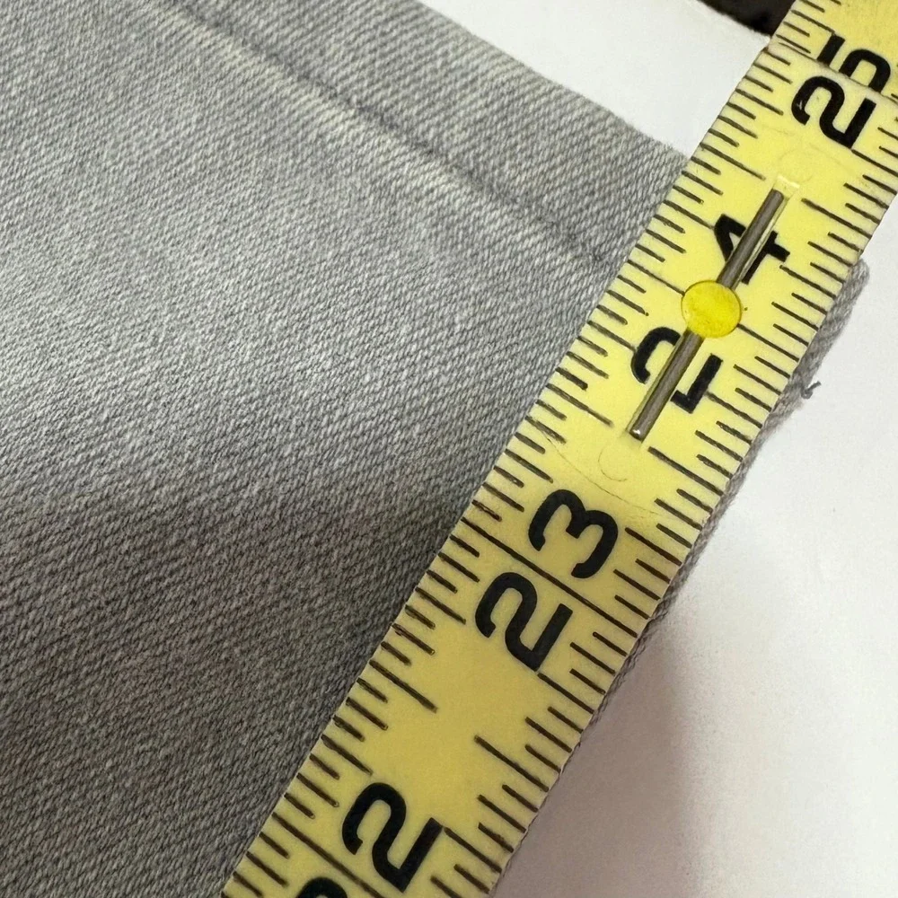 MOTHER The Swooner Exposed Snap Ankle High Waisted Jeans Gray Denim Size 24‎